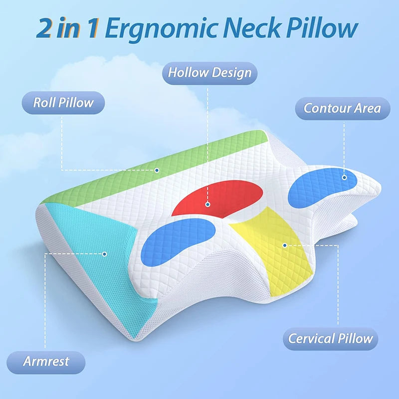 Memory Foam Cervical Pillow – Ergonomic Support for Pain-Free Sleep